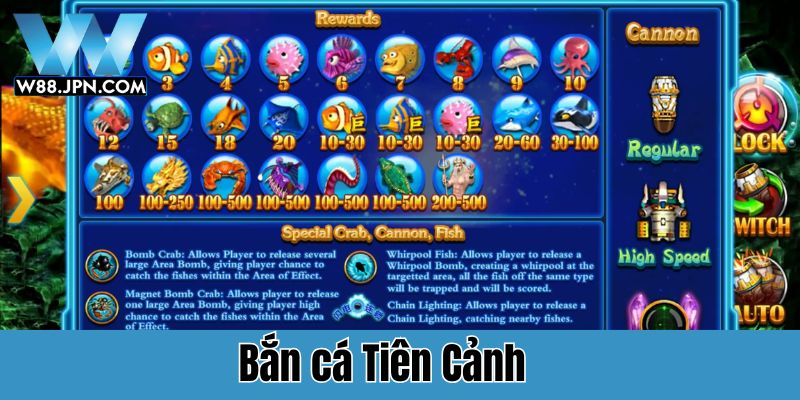 Tuyển chọn Top game bắn cá hay nhất và thú vị tại W88 5 Game bắn cá hay nhất W88