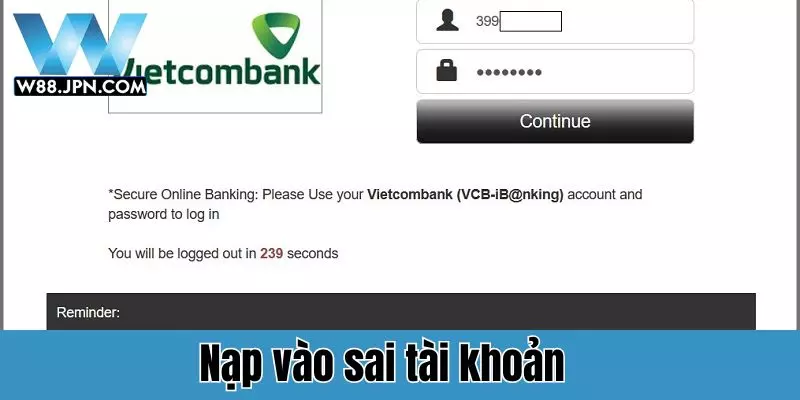 Nạp tiền W88