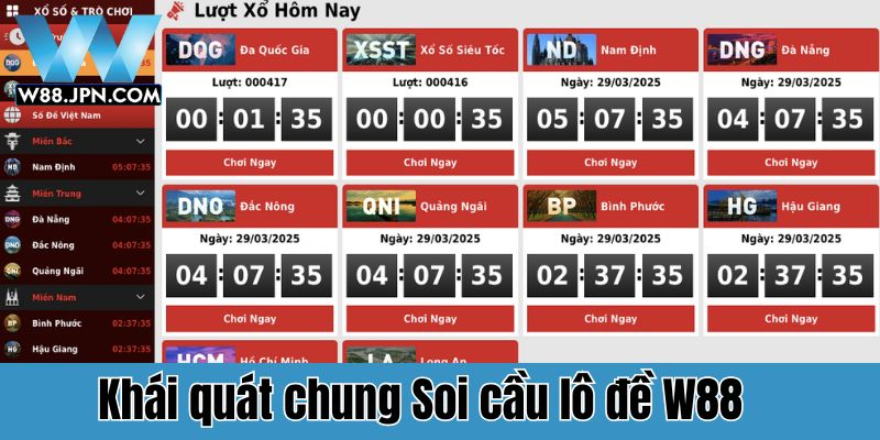 Soi cầu lô đề W88: Bí quyết thắng lợi cùng cao thủ 2 Khái quát chung Soi cầu lô đề W88